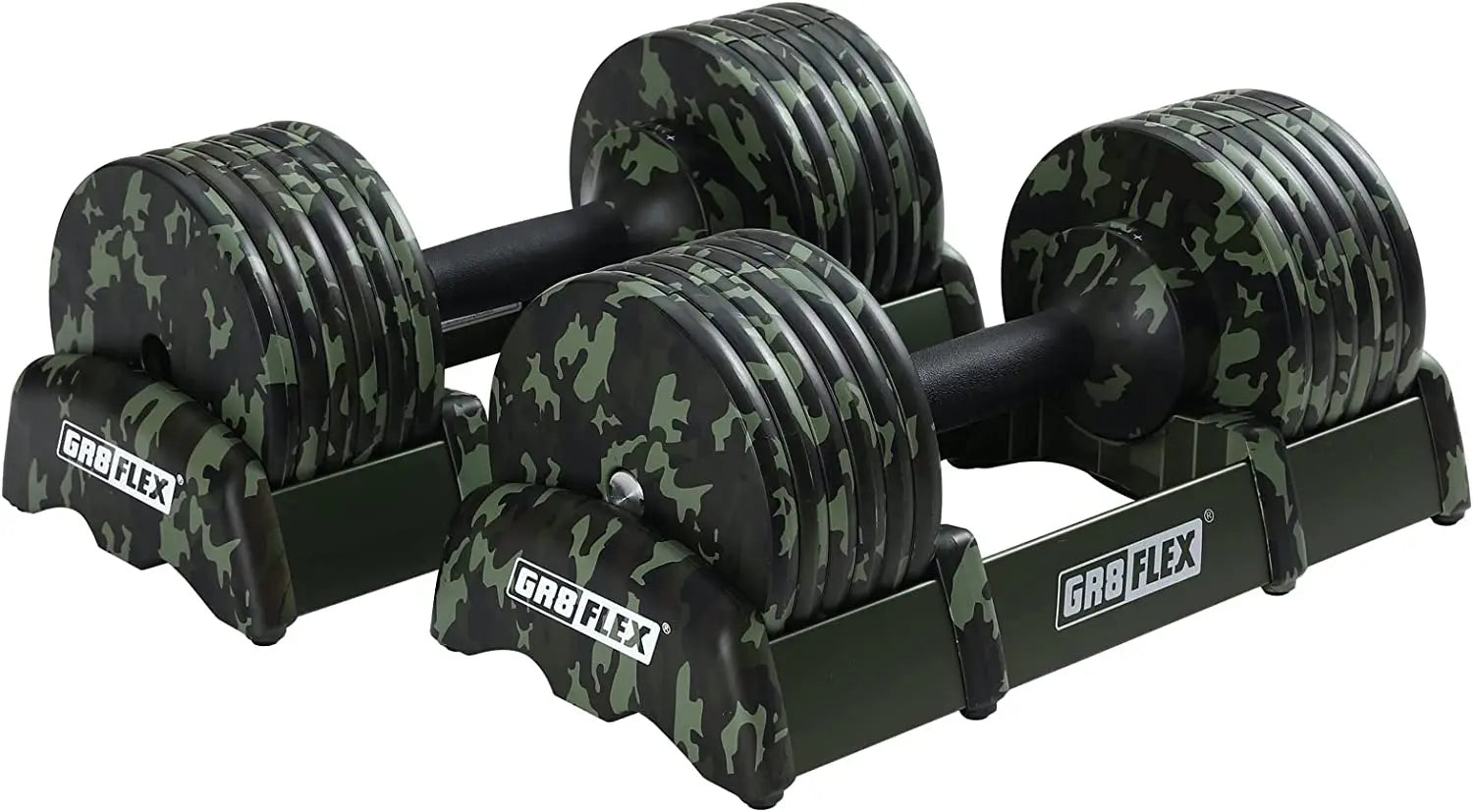 GR8FLEX 1 Second Adjustable Dumbbells (Pair) 55 lb each GR8FLEX USA