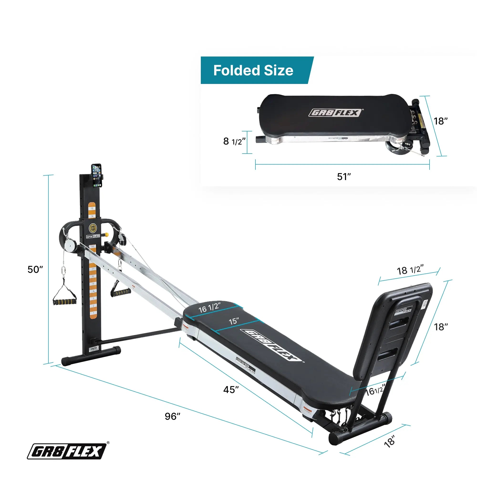 (SALE) GR8FLEX Total Performance Gym - Carbon Fibre Black (All Inclusive Special Edition : Storage Box included) GR8FLEX USA