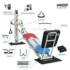 (Final Sale) Patriotic Bundle Set - Adjustable Dumbbells (Black) + GR8FLEX original all inclusive package, get a FREE 12pc 270lbs Resistance Bands GR8FLEX USA