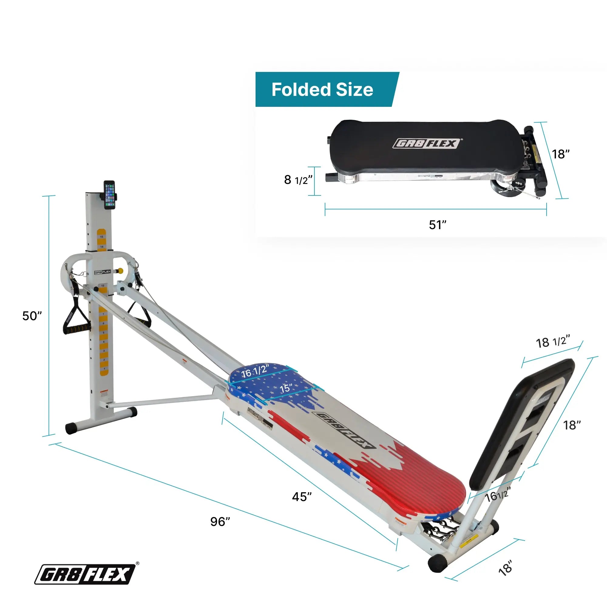 [SALE] GR8FLEX Total Performance Gym - Patriotic (Final Sale) GR8FLEX USA